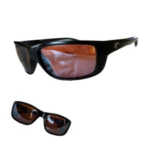 Costa Del Mar Men's Sunglasses, Brown w/ Mirrored Lens, EUC - No Scratches